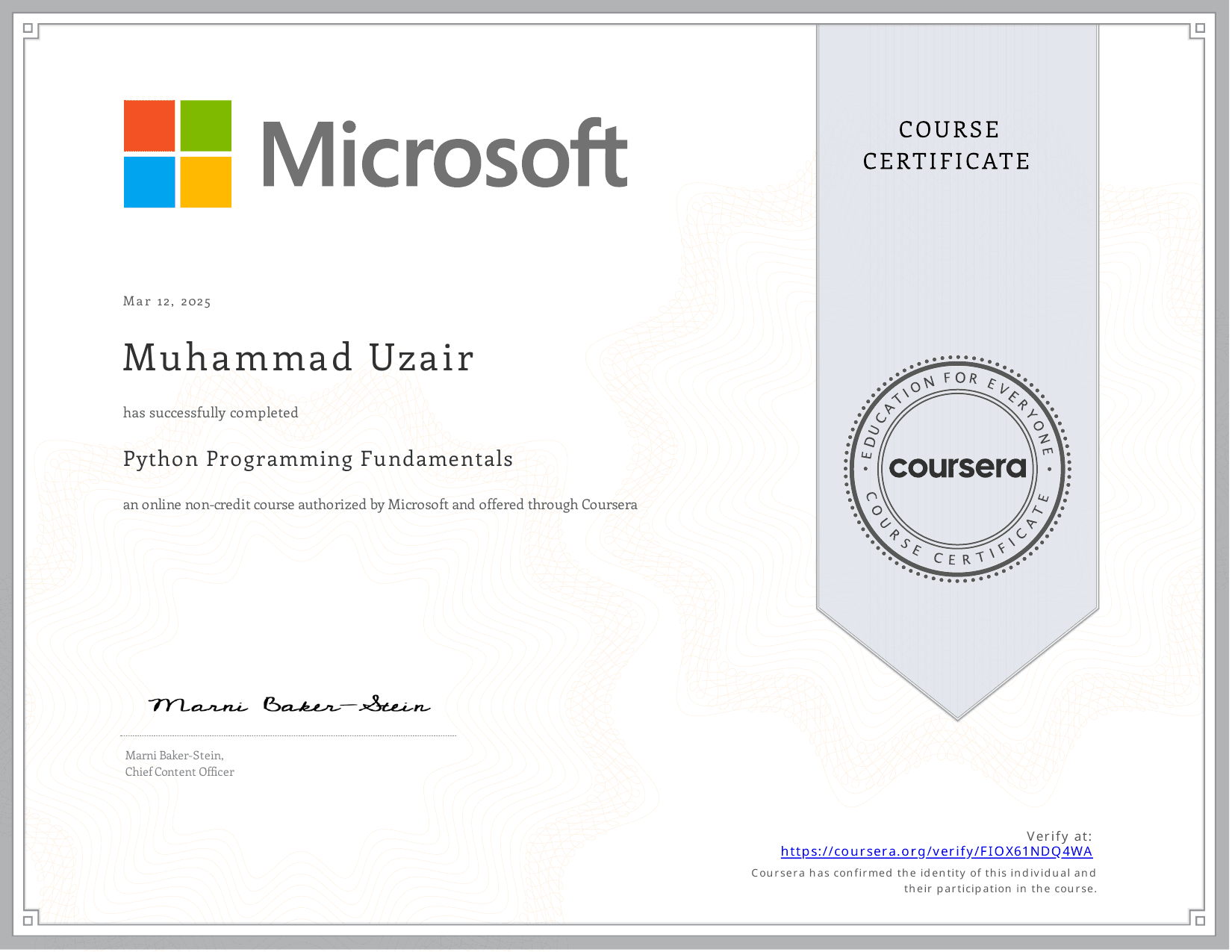 Python Programming Fundamentals